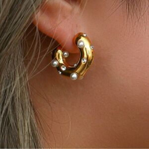 Bohemian hoop earrings A364